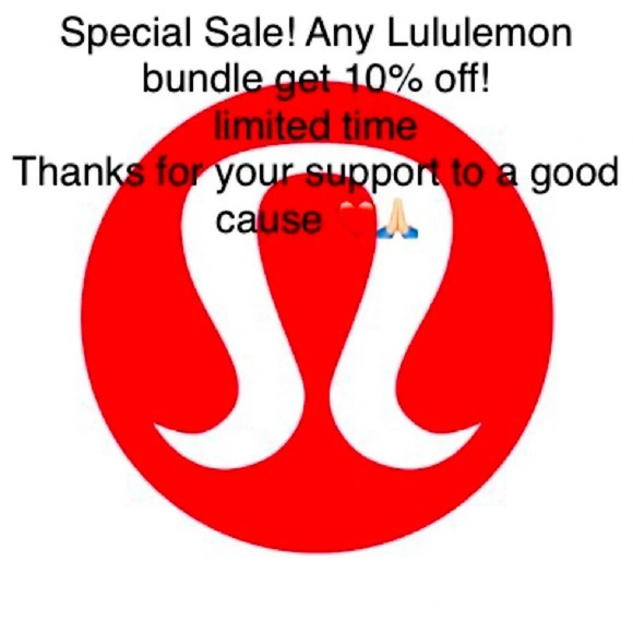 Special Sale!bundle with Lululemon item, entire bundle   get 10% off! - Picture 1 of 1
